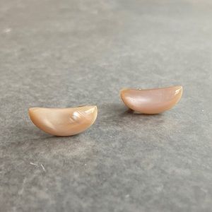 antique crescent moon earrings